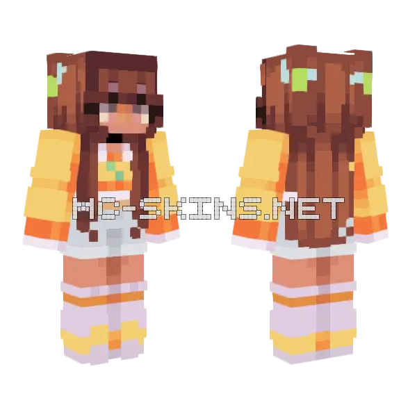 Orange Marmalade Speedpaint Minecraft skin, front and back