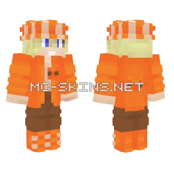 Orange Ocelots Skin Minecraft skin, front and back