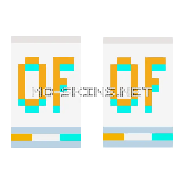 Orange OptiFine On White cape, outside and lining