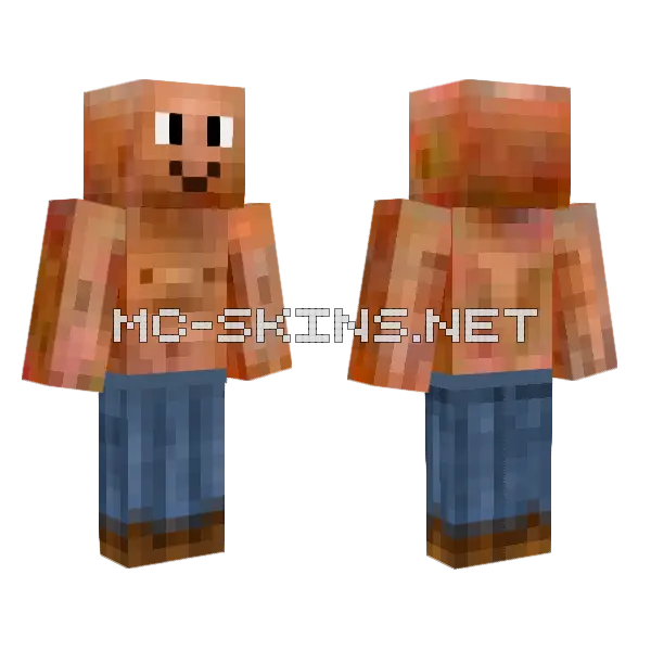 Orange Tanned Adventurer, front and back