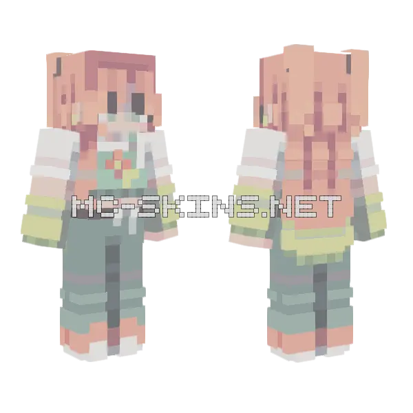 Orange Tiger Boy Minecraft skin, front and back