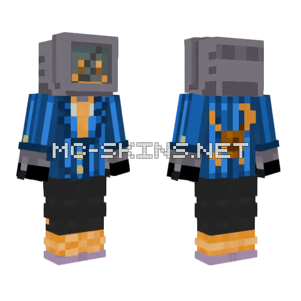 Orb Toast Minecraft skin, front and back