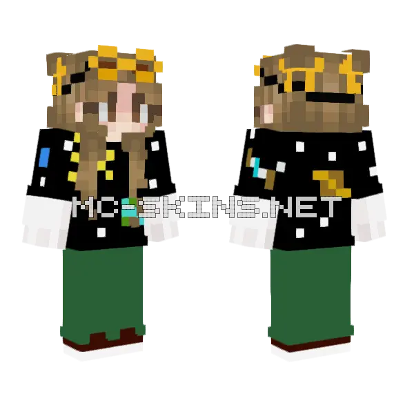 Orbcast Angel Skin Minecraft skin, front and back