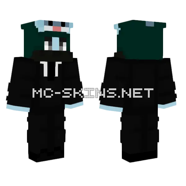 Orca Killer Whale Minecraft skin, front and back