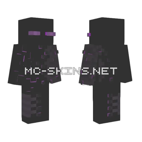 Ordinary Enderman Look Minecraft skin, front and back
