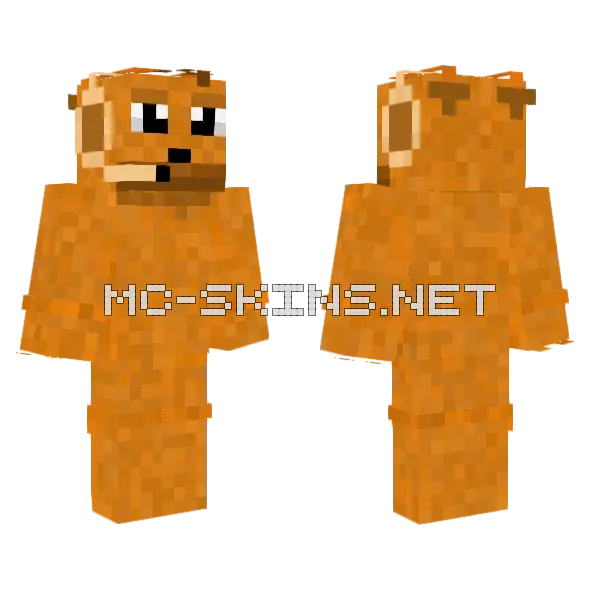Oren The Bear Minecraft skin, front and back