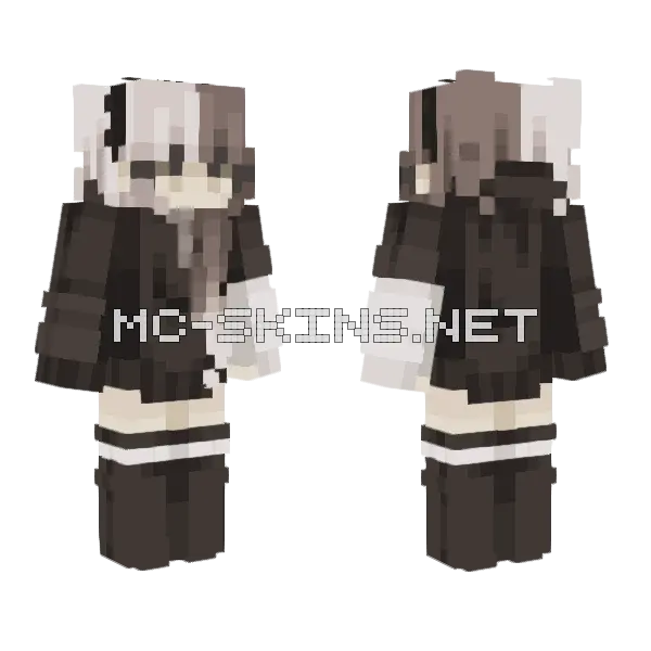 Oreo Minecraft skin, front and back