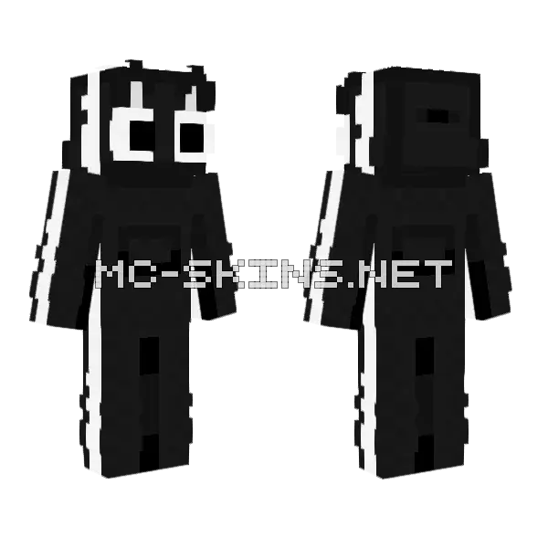 Oreo Cat Minecraft skin, front and back