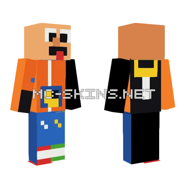 Orestakos Skin Goofy Ahh Minecraft skin, front and back
