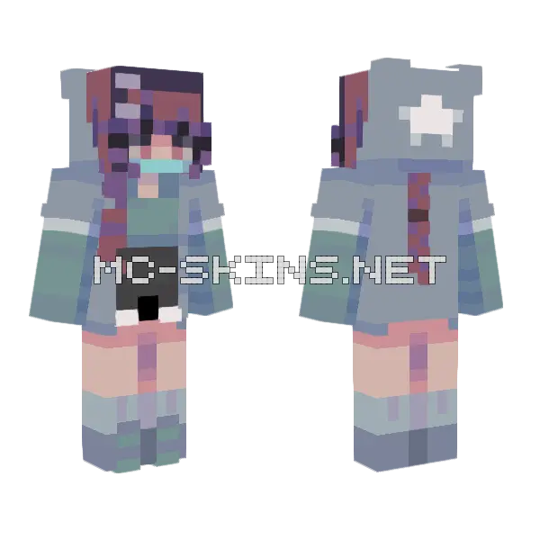 Organ Transplant Rce Minecraft skin, front and back