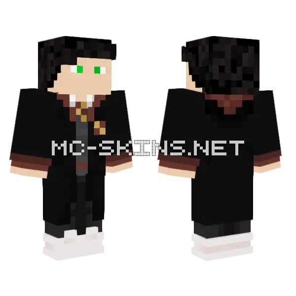 Orion Grimblehawk Minecraft skin, front and back