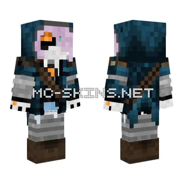 Orion Worker Drone Minecraft skin, front and back