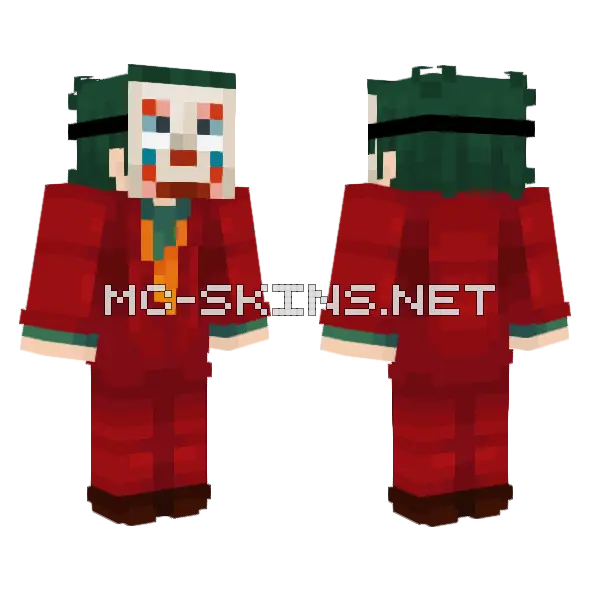 Orlis Joker Mscara Minecraft skin, front and back