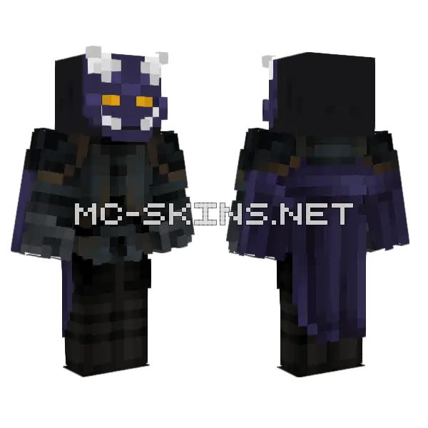 Orobassss Demon Skin Minecraft skin, front and back