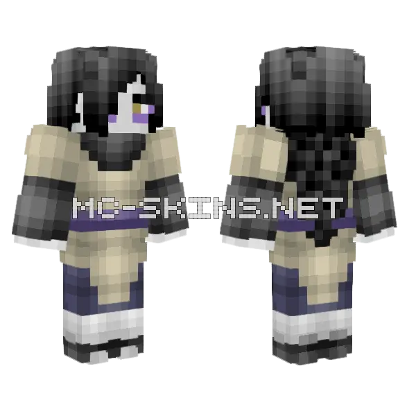 Orochimaru 2 Minecraft skin, front and back
