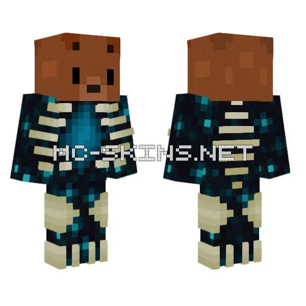 Orso Mutaforma Minecraft skin, front and back
