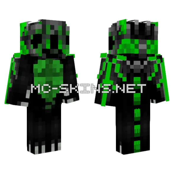 Oscar El Dragon Minecraft skin, front and back