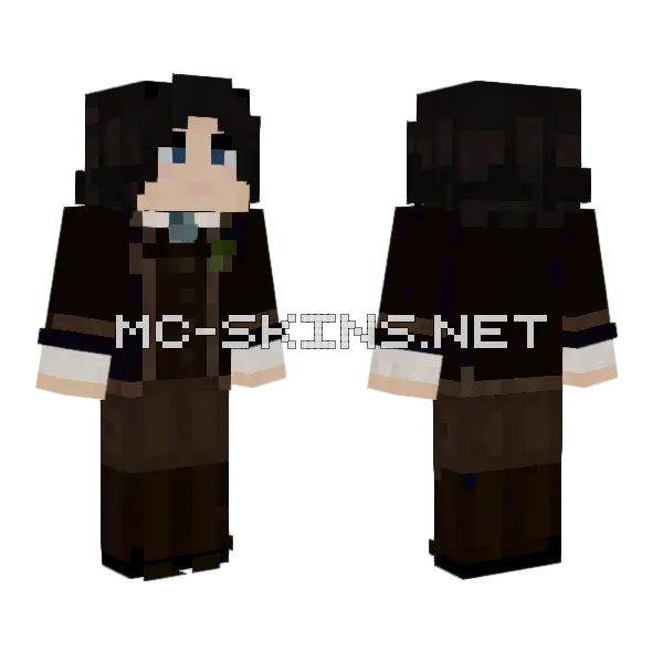 Oscar Wilde Minecraft skin, front and back