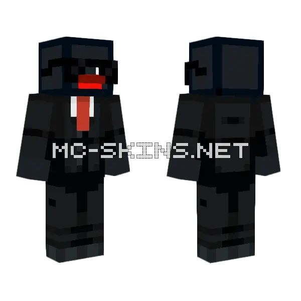 Osccarcanspell Black Suit Minecraft skin, front and back
