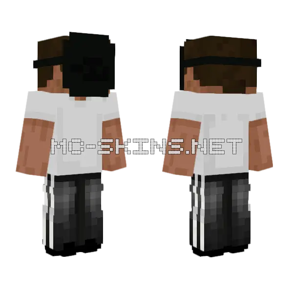 Oshdb Minecraft skin, front and back