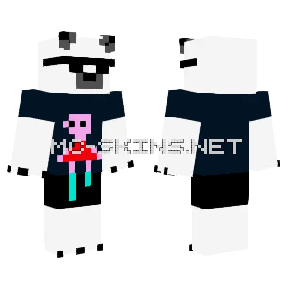 Oso Polar Minecraft skin, front and back