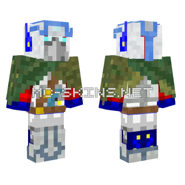 Otimus Knight Minecraft skin, front and back
