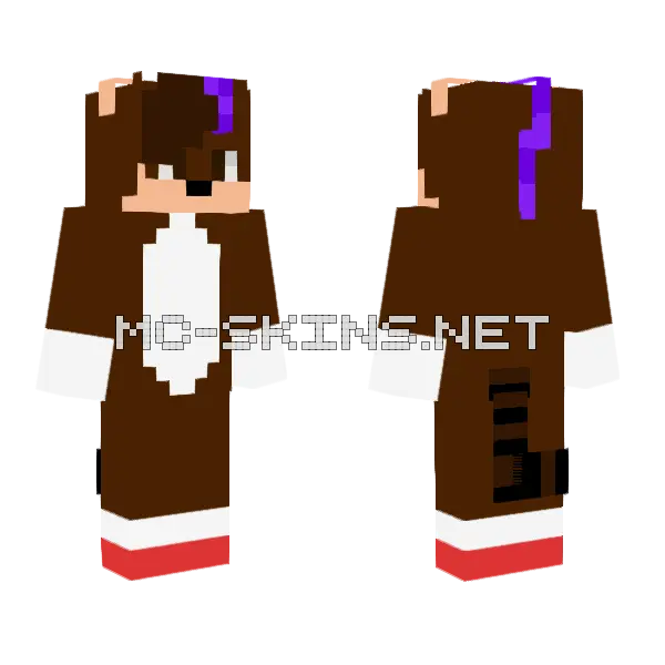 Oto Minecraft skin, front and back