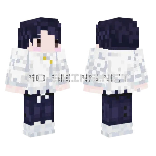 Otsukotsu Minecraft skin, front and back