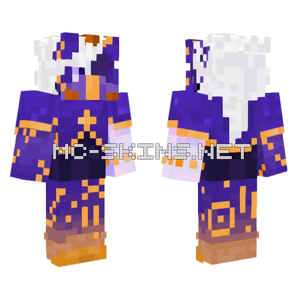 Outerspace Phighting Minecraft skin, front and back
