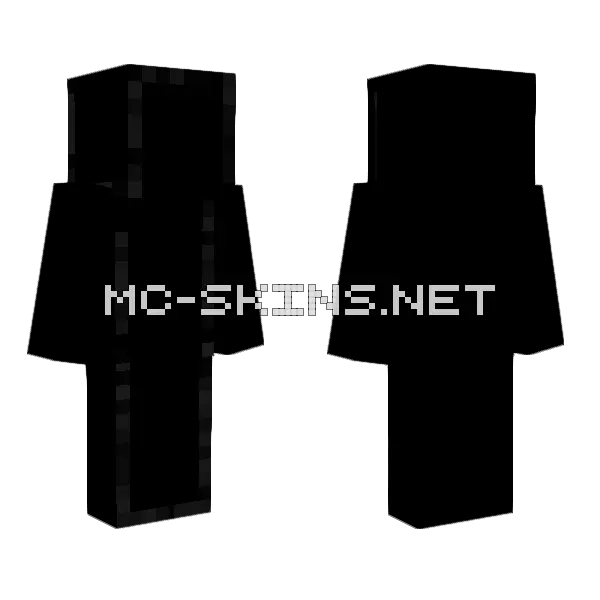 Outlines Minecraft skin, front and back