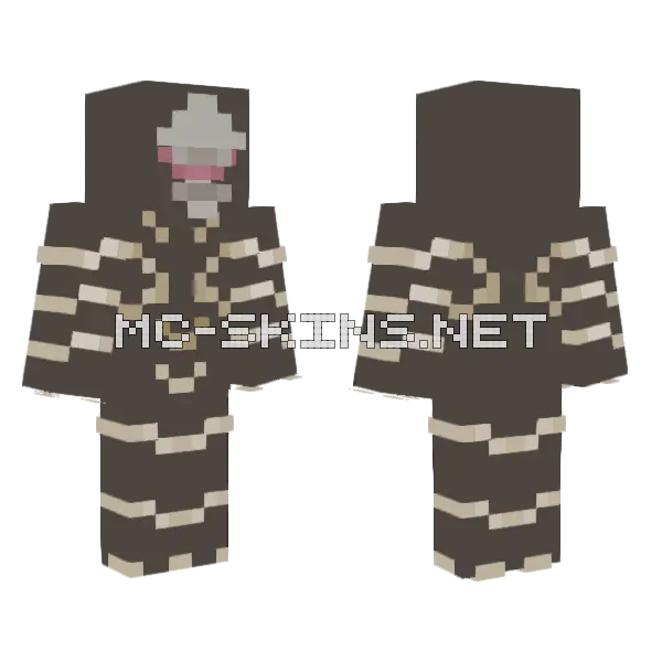 Outrider Minecraft skin, front and back