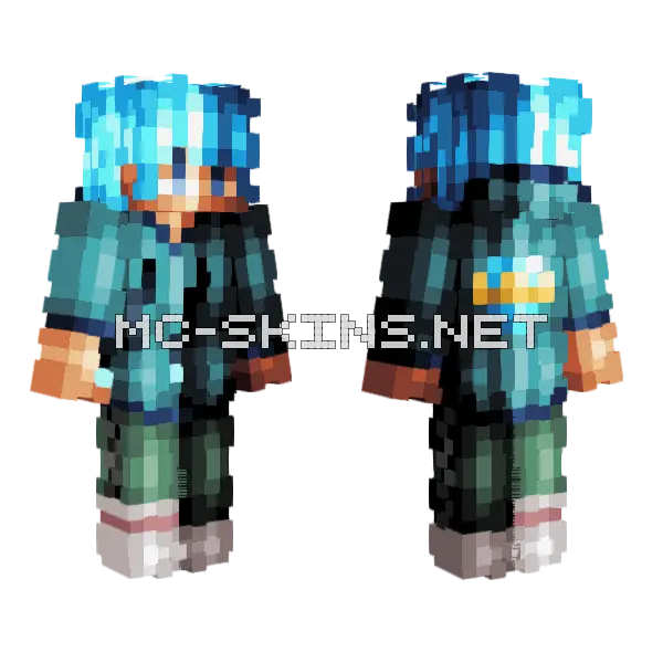 Outside Ce Minecraft skin, front and back