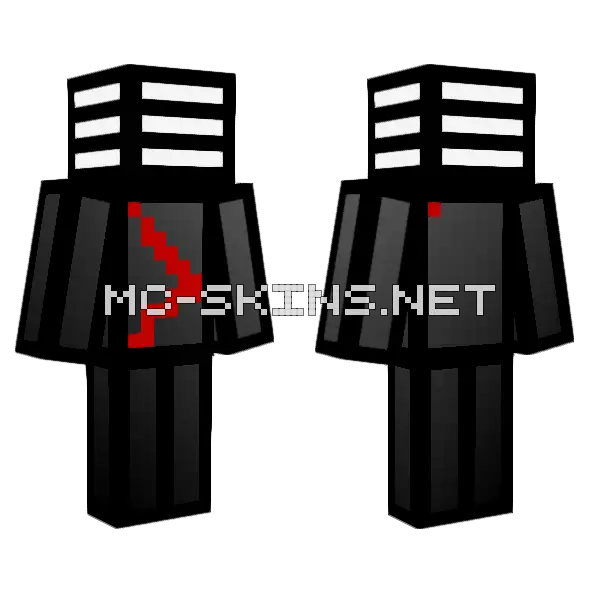 Oven Head Minecraft skin, front and back
