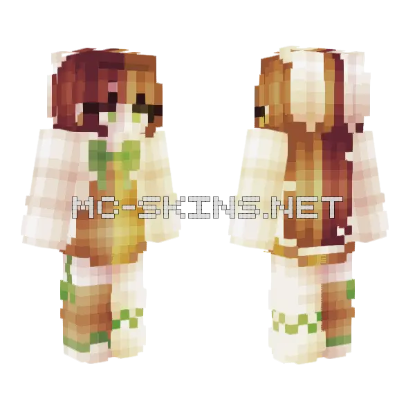 Over The Dead Sea Minecraft skin, front and back