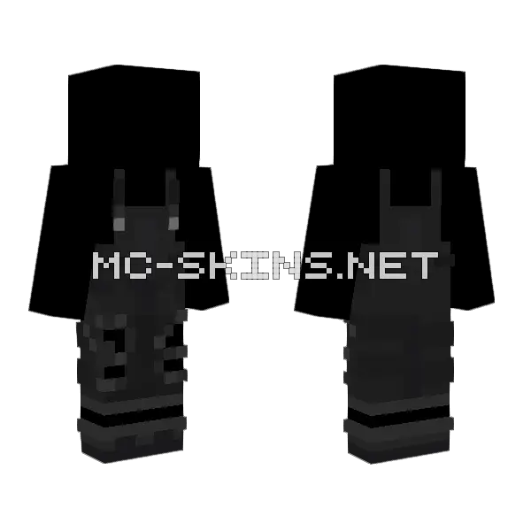 Overalls Bat Style Minecraft skin, front and back