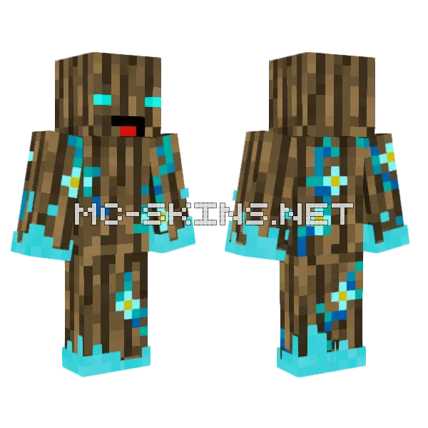 Overcharged Dayum Minecraft skin, front and back