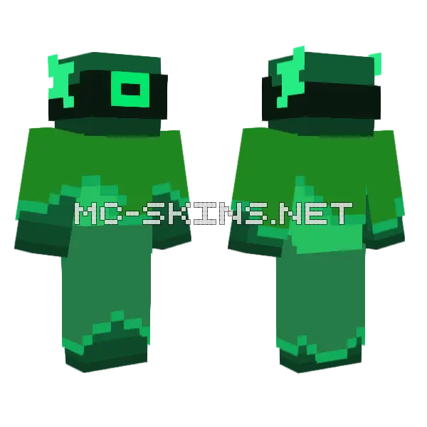 Overseer Phighting OC Minecraft skin, front and back