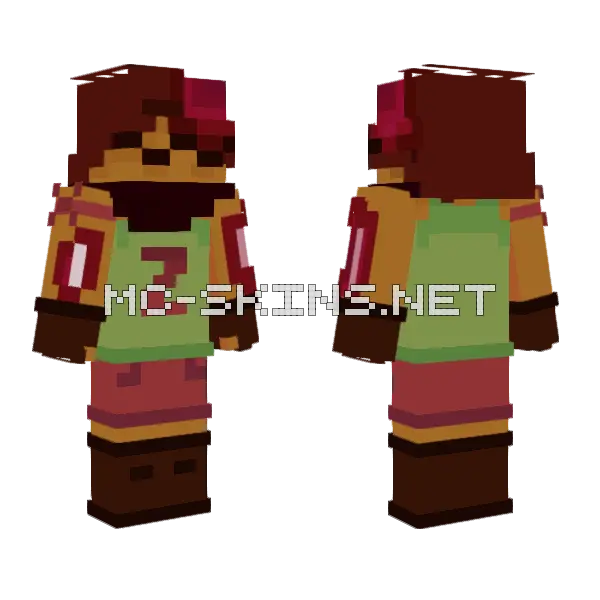 Overworld Skin V3 Minecraft skin, front and back