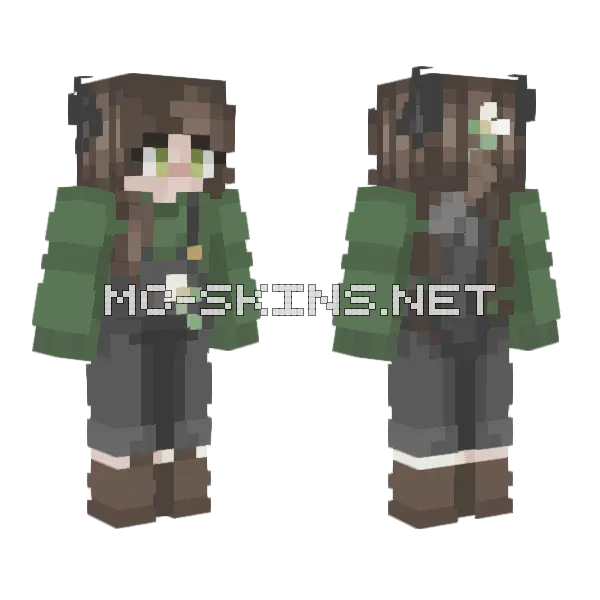 Owo Rq Minecraft skin, front and back