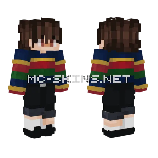 Owo Sweater Weather Minecraft skin, front and back