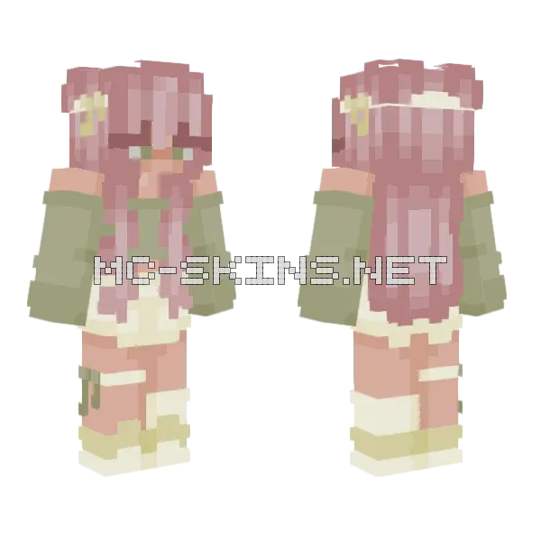 Owo Witch Skin Minecraft skin, front and back
