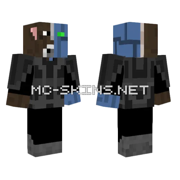 Ox Blight Minecraft skin, front and back