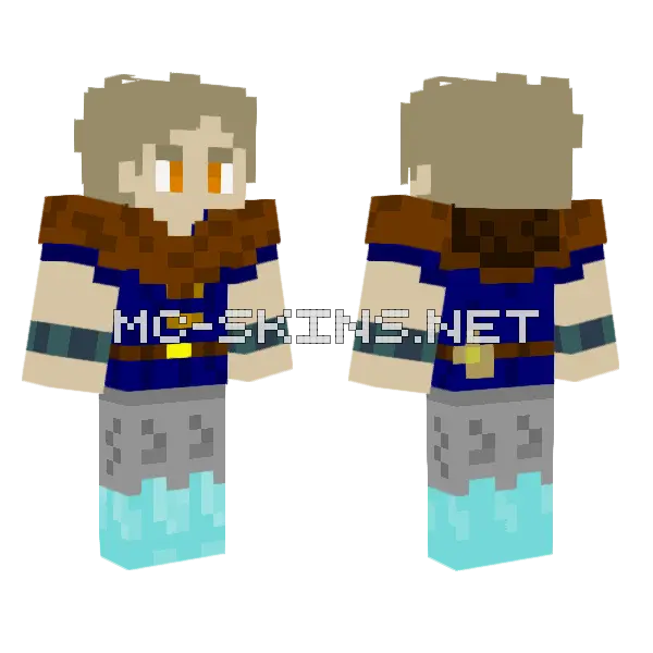 Pablo Wynncraft Paladin Minecraft skin, front and back