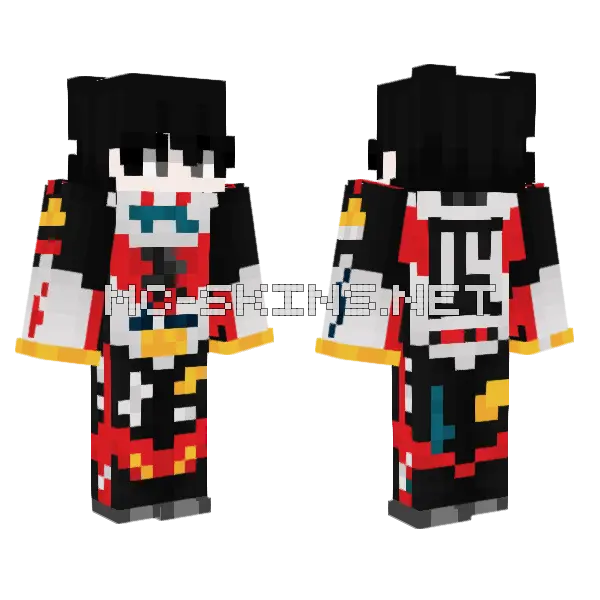 Paczek5 Racing Suit Minecraft skin, front and back