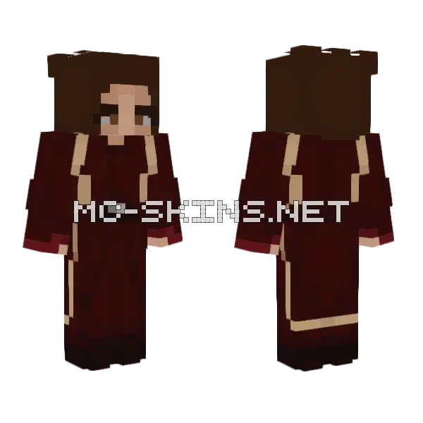 Padme Amidala Clone Wars Minecraft skin, front and back
