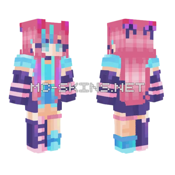 Painterrce Minecraft skin, front and back