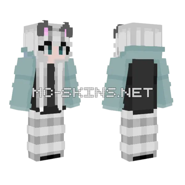 Pajamas Minecraft skin, front and back