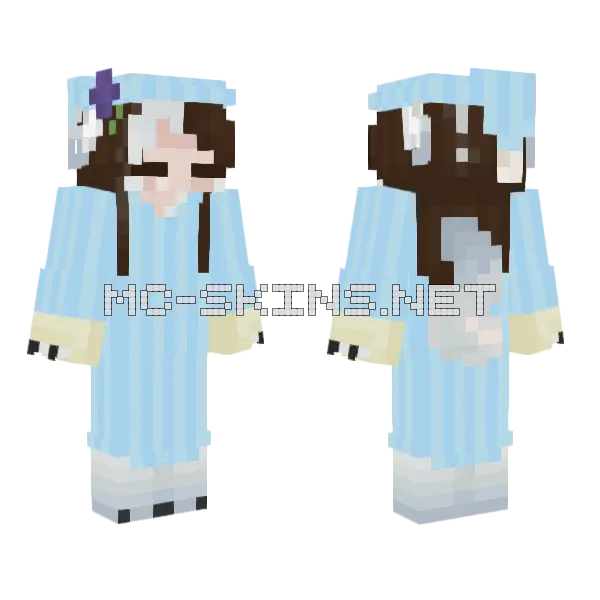 Pajamas Update Minecraft skin, front and back