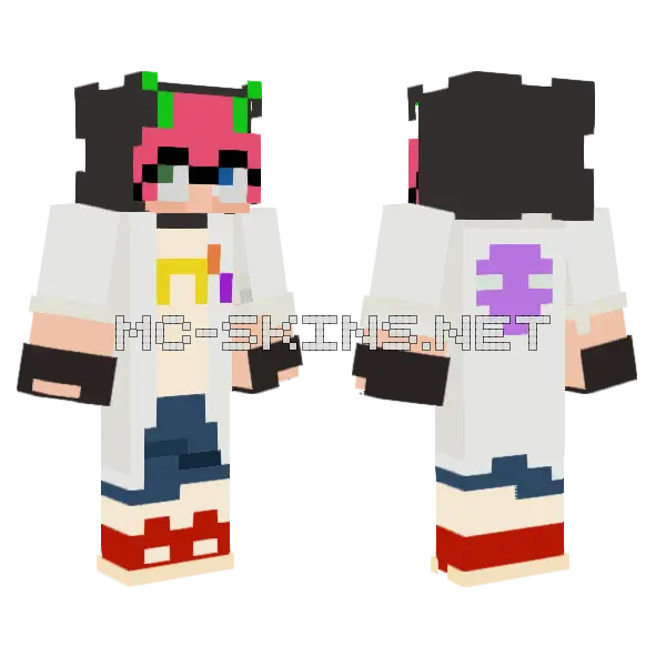 Paki Girl Minecraft skin, front and back