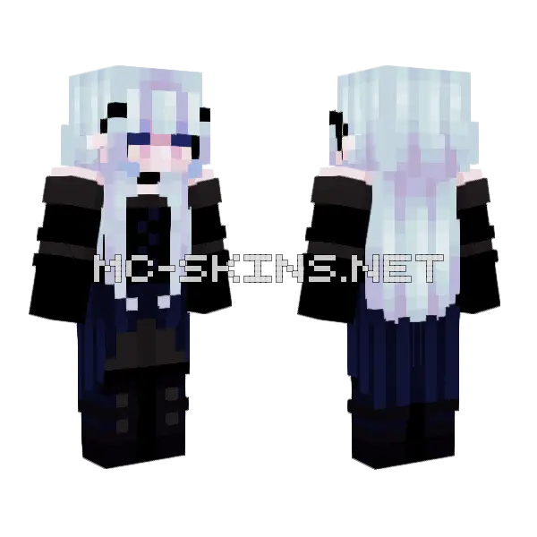 Pale Anime Girl, front and back
